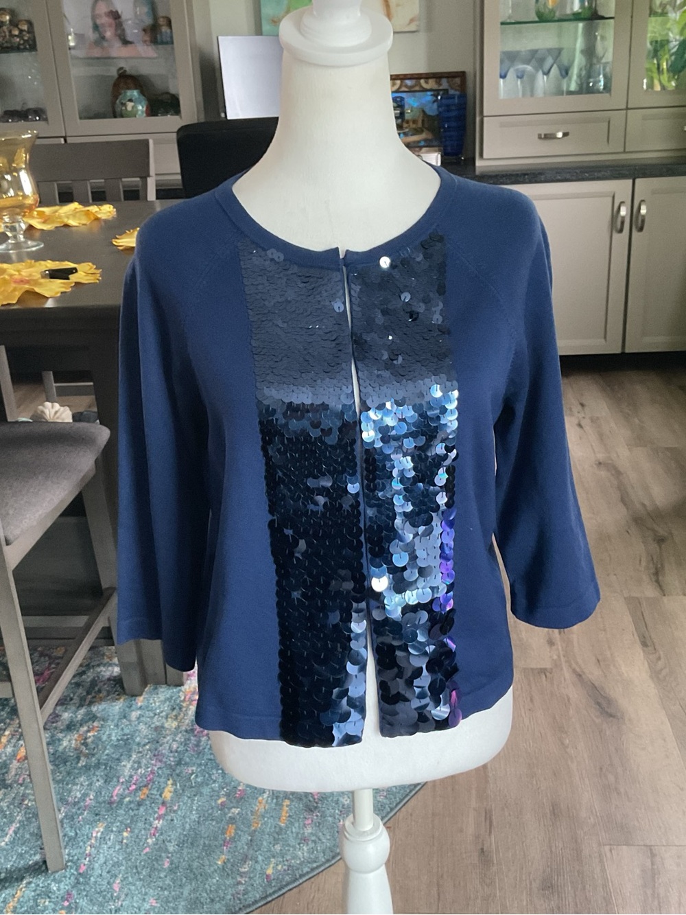 Ann Taylor Navy Crewneck Sweater